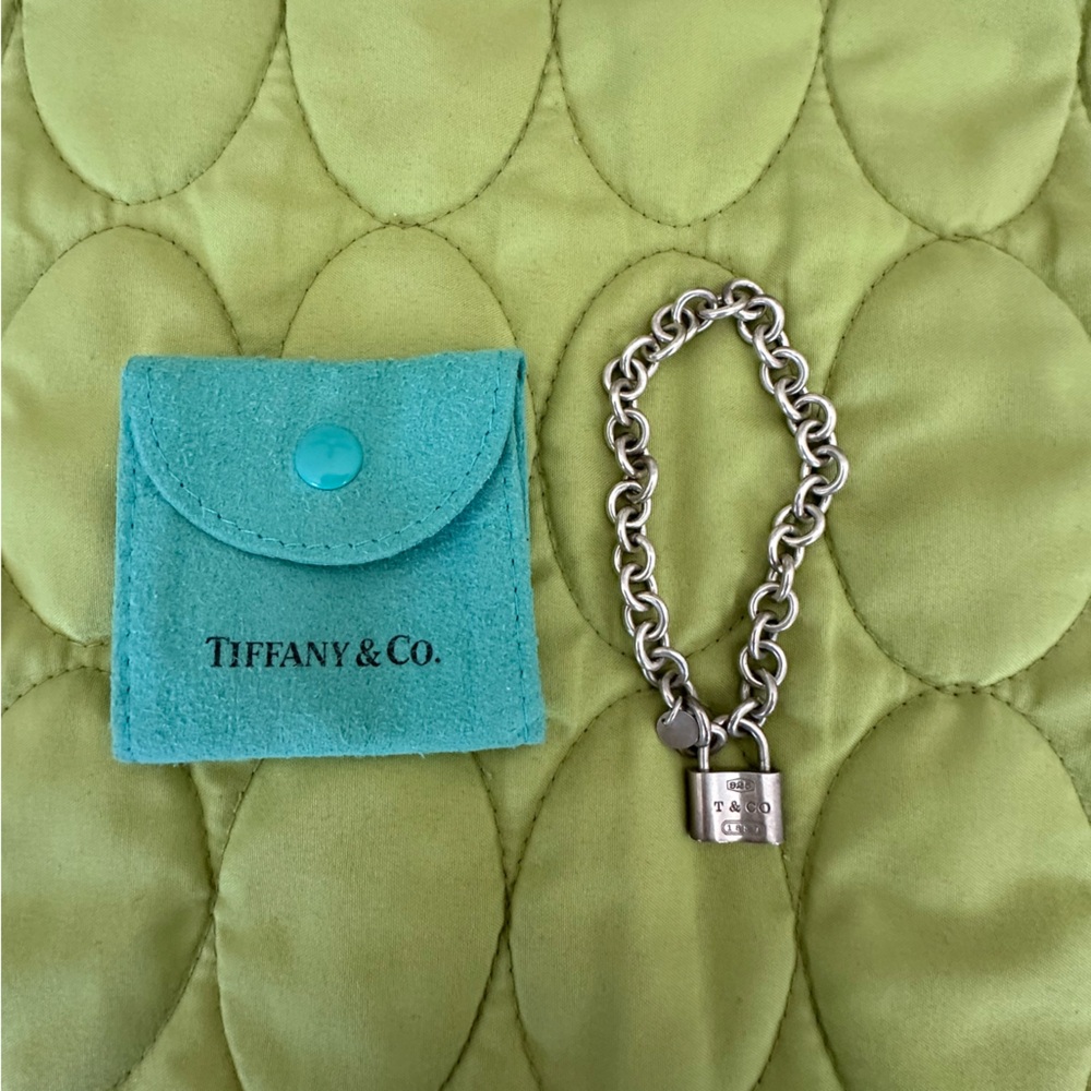 Tiffany & Co. Silver Key Holder with Padlock Charm